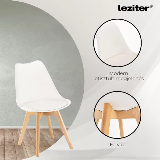 Silla étkezőszék 2 db fehér színben - WaterMarkt.hu