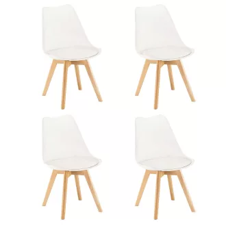 Silla étkezőszék 4 db fehér színben - WaterMarkt.hu