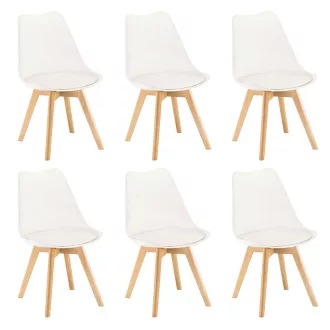 Silla étkezőszék 6 db fehér színben - WaterMarkt.hu