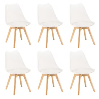 Silla étkezőszék 6 db fehér színben - WaterMarkt.hu