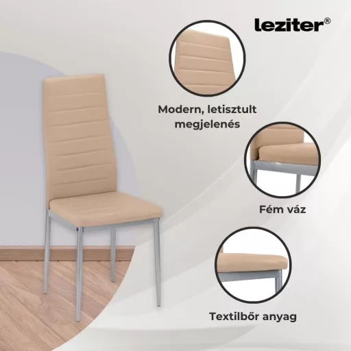 Tino NOVA Étkezőszék bézs-szürke színben - WaterMarkt.hu