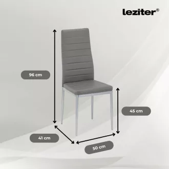 Tino NOVA Étkezőszék szürke-szürke színben - WaterMarkt.hu
