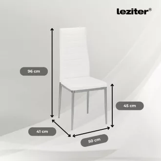 Tino NOVA Étkezőszék fehér-szürke színben - WaterMarkt.hu