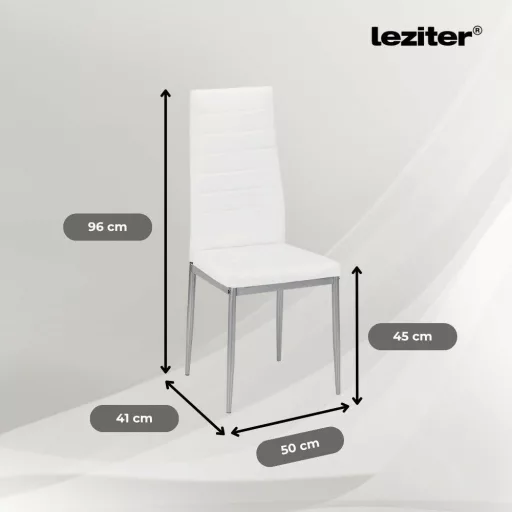 Tino NOVA Étkezőszék fehér-szürke színben - WaterMarkt.hu
