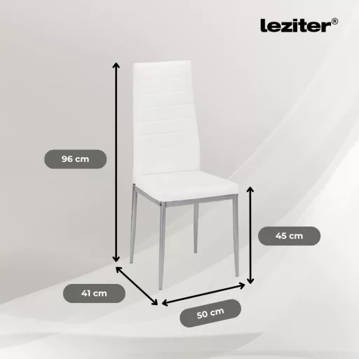 Tino NOVA Étkezőszék fehér-szürke színben - WaterMarkt.hu