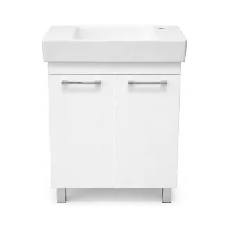 VivaStyle PANEL- KMT 60 lábon álló fürdőszobabútor CeraStyle SHARP -JOBB CSAPLYUKAS mosdóval 60x30cm - WaterMarkt.hu
