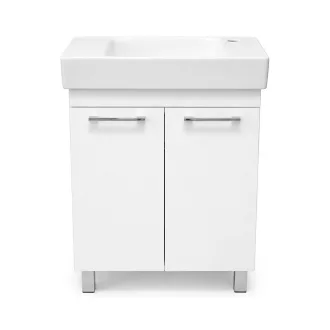 VivaStyle PANEL- KMT 60 lábon álló fürdőszobabútor CeraStyle SHARP -JOBB CSAPLYUKAS mosdóval 60x30cm - WaterMarkt.hu