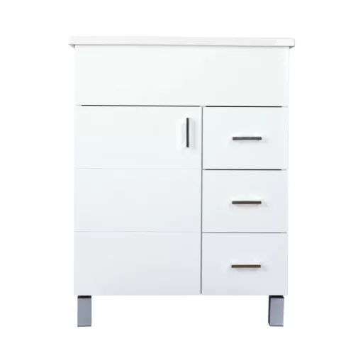 VivaStyle KARINA 65 lábon álló fürdőszobabútor 3 fiókos Sanovit ATRIA 9065 mosdóval 65 x 45,5 cm - WaterMarkt.hu