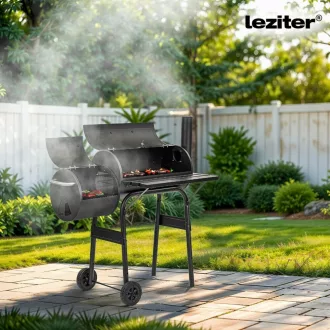 Faszenes kerti grillsütő füstölővel - WaterMarkt.hu