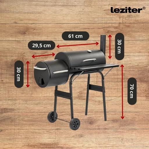 Faszenes kerti grillsütő füstölővel - WaterMarkt.hu