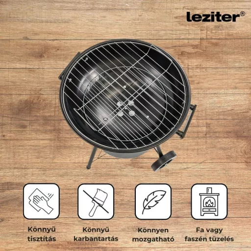 Faszenes kerti gömb grillsütő kerekes - WaterMarkt.hu