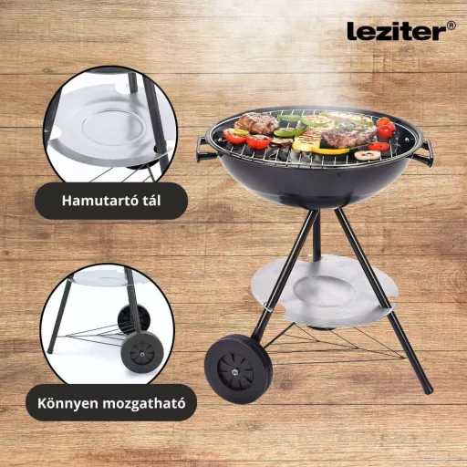 Faszenes kerti gömb grillsütő kerekes - WaterMarkt.hu