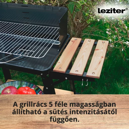 Téglalap alakú görgős faszenes grill - WaterMarkt.hu