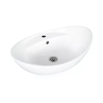 Eros GONDOLA - PULTRA ültethető - Top Counter - porcelán mosdó - 59 x 39 x 21 cm - WaterMarkt.hu