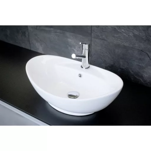 Eros GONDOLA - PULTRA ültethető - Top Counter - porcelán mosdó - 59 x 39 x 21 cm - WaterMarkt.hu