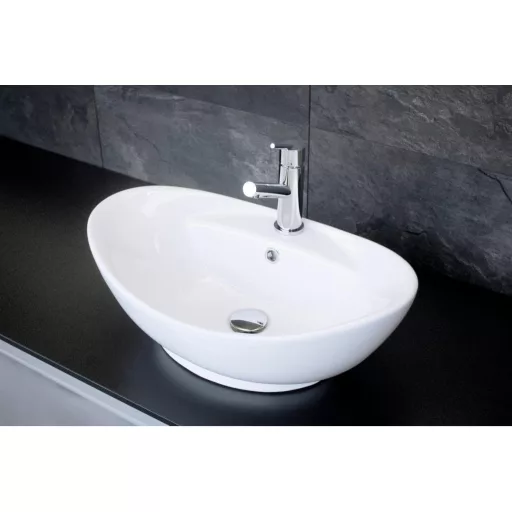 Eros GONDOLA - PULTRA ültethető - Top Counter - porcelán mosdó - 59 x 39 x 21 cm - WaterMarkt.hu