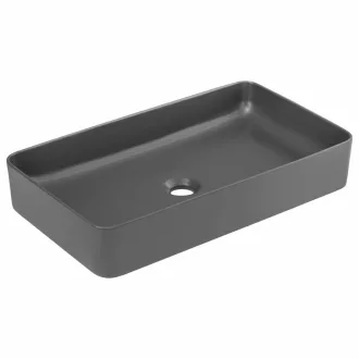   Eros SLIM 2 - PULTRA ültethető - Top Counter - porcelán mosdó - MATT SZÜRKE - 61 x 35 x 11 cm