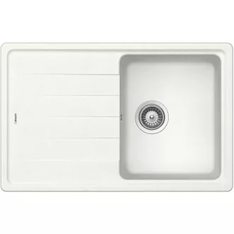 SCHOCK ELEMENT CRISTALITE D-100S egymedencés csepptálcás prémium mosogató - White - WaterMarkt.hu