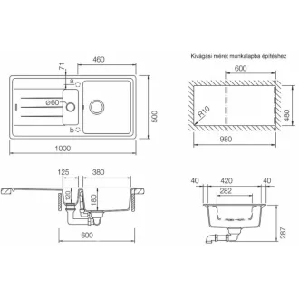 SCHOCK ELEMENT CRISTALITE D-150 egymedencés csepptálcás gyümölcsmosós prémium mosogató - TÖBB SZÍNBEN - Croma - WaterMarkt.hu