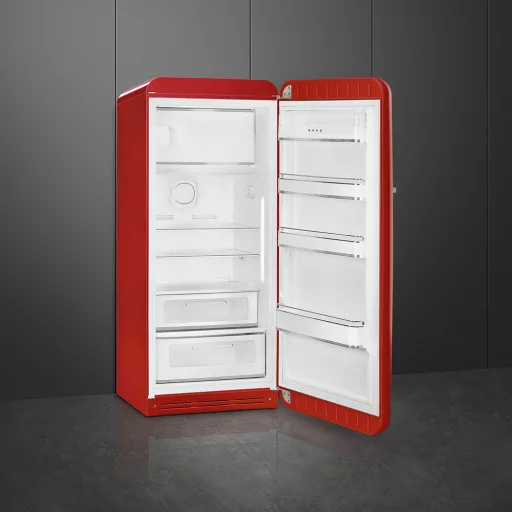 SMEG KOMBINÁLT HŰTŐ ÉS FAGYASZTÓ, retro, 60,1x150 cm, jobb oldali pántok, piros - WaterMarkt.hu