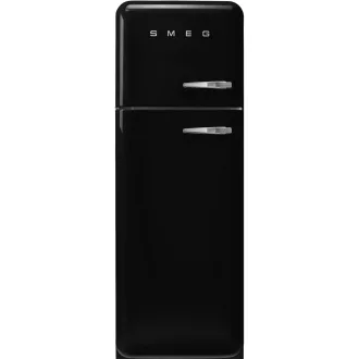   SMEG KOMBINÁLT HŰTŐ ÉS FAGYASZTÓ, retro, 60,1x172 cm, bal oldali pántok, fekete