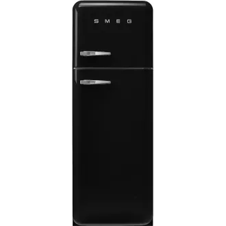   SMEG KOMBINÁLT HŰTŐ ÉS FAGYASZTÓ, retro, 60,1x172 cm, jobb oldali pántok, fekete