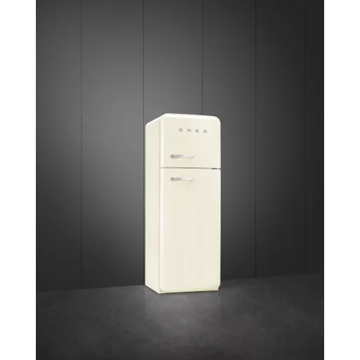 SMEG KOMBINÁLT HŰTŐ ÉS FAGYASZTÓ, retro, 60,1x172 cm, jobb oldali pántok, bézs