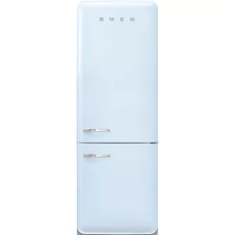   SMEG KOMBINÁLT HŰTŐ ÉS FAGYASZTÓ, retro, 70,6x205 cm, jobb oldali pántok, világoskék