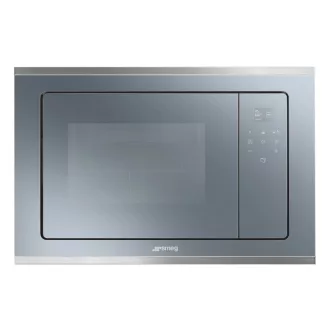   SMEG BEÉPÍTHETŐ MIKROHULLÁMÚ SÜTŐ, Selezione design, 20 liter, 5 funkció, ezüstszürke üveg