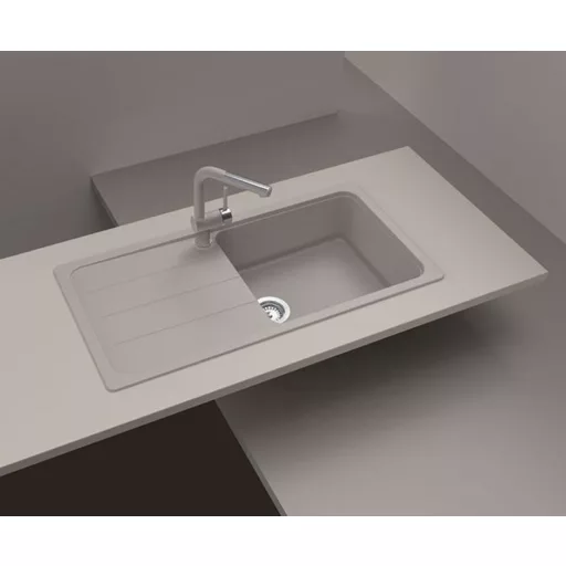 SCHOCK FORMHAUS CRISTALITE D-100L egymedencés csepptálcás prémium mosogató - Nero - WaterMarkt.hu