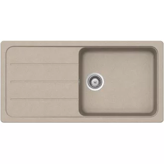 SCHOCK FORMHAUS CRISTALITE D-100L egymedencés csepptálcás prémium mosogató - Sabbia - WaterMarkt.hu