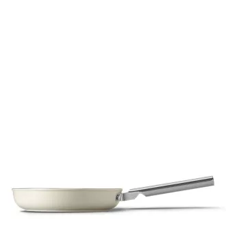   SMEG SERPENYŐ, 24 cm, rozsdamentes acél fogantyú, matt bézs