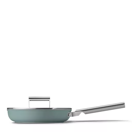 SMEG SERPENYŐ, 24 cm, rozsdamentes acél fogantyú, matt smaragdzöld