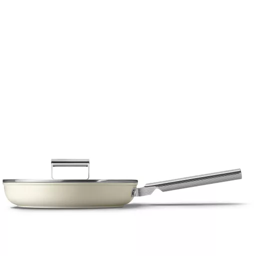 SMEG SERPENYŐ, 28 cm, rozsdamentes acél fogantyú, matt bézs