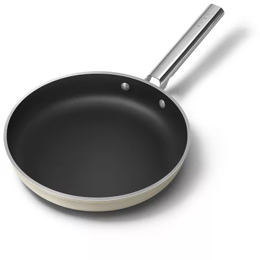 SMEG SERPENYŐ, 28 cm, rozsdamentes acél fogantyú, matt bézs