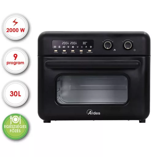ARDES ARFRYA02 30 literes Air Fryer forrólevegős sütő, olajsütő - forgókosárral ajándék ARDES 1T20 kenyérpirítóval - WaterMarkt.hu