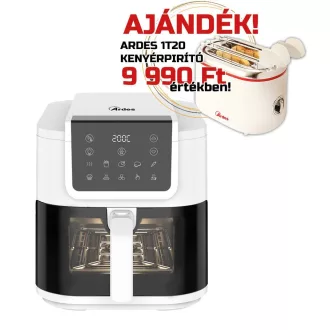 ARDES ARFRYA08LVW 8 literes Air Fryer forrólevegős sütő ajándék ARDES 1T20 kenyérpirítóval - WaterMarkt.hu
