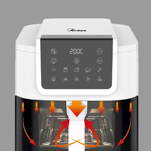 ARDES ARFRYA08LVW 8 literes Air Fryer forrólevegős sütő ajándék ARDES 1T20 kenyérpirítóval - WaterMarkt.hu