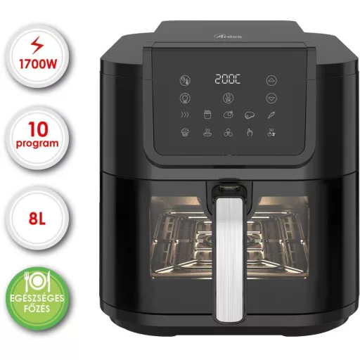 ARDES ARFRYA08LV 8 literes Air Fryer forrólevegős sütő ajándék ARDES 1T20 kenyérpirítóval - WaterMarkt.hu