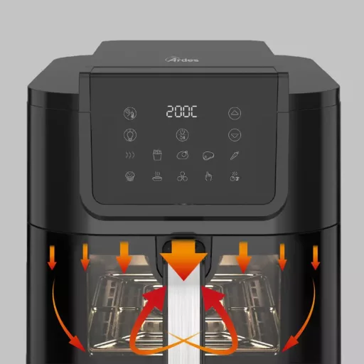 ARDES ARFRYA08LV 8 literes Air Fryer forrólevegős sütő ajándék ARDES 1T20 kenyérpirítóval - WaterMarkt.hu