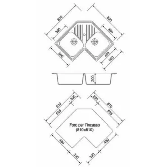 Plados FTA8320 gránit mosogató - metál fekete - WaterMarkt.hu