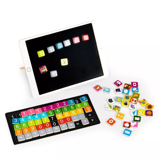 Mágneses fa tablet számokkal