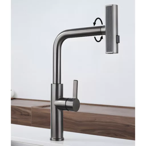 Gamma Rotary Mosogató Csaptelep - Kihúzható, 3 Funkciós Zuhanyfejjel, Több színben - WaterMarkt.hu