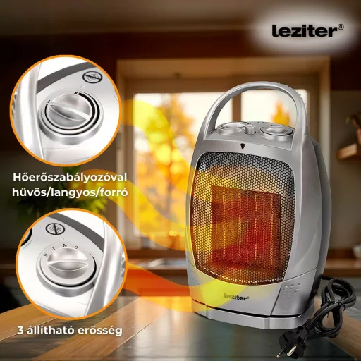 Loa forgó elektromos kerámiabetétes hősugárzó 750W/1500W - WaterMarkt.hu