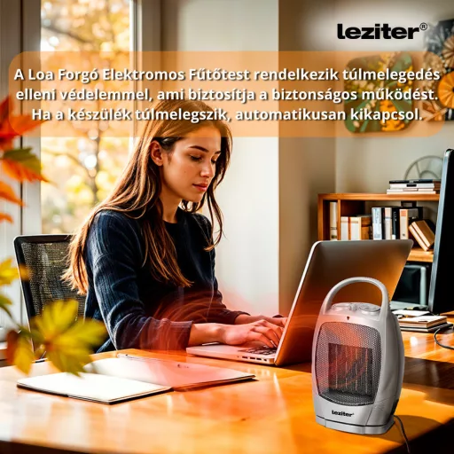 Loa forgó elektromos kerámiabetétes hősugárzó 750W/1500W - WaterMarkt.hu