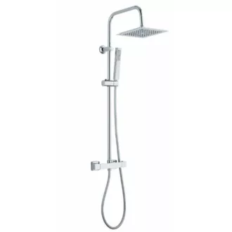 Invena Svart  termosztatikus zuhanyrendszer - Króm - WaterMarkt.hu
