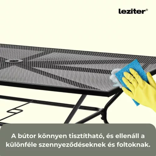 Melfi fém mesh kerti asztal 150x90x75 cm - WaterMarkt.hu