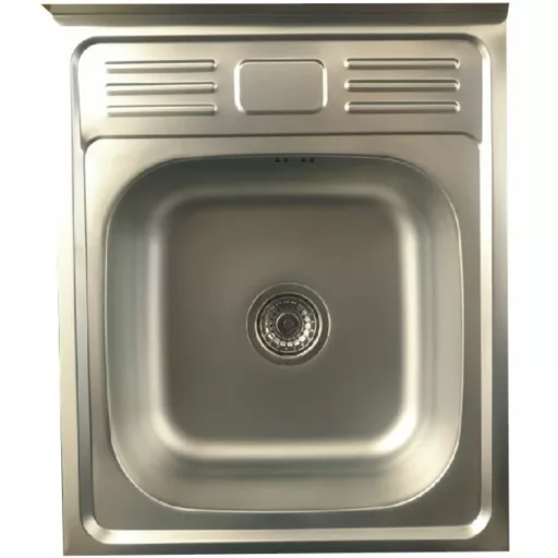 Kevmil  K-5060-SB teletetős egymedence csepptálcás rozsdamentes mosogató - K303 - WaterMarkt.hu