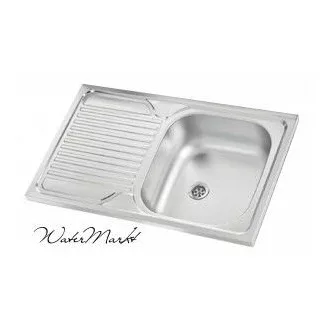 Kevmil teletetős 50x80 TT egymedencés csepptálcás rozsdamentes mosogató - K-305 - WaterMarkt.hu