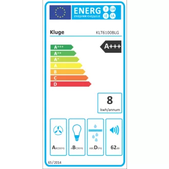 Kluge teleszkópos fekete páraelszívó, 60cm, fek. üveg front - WaterMarkt.hu